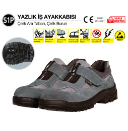 414 TB41155 S1P YAZLIK iŞ AYAKKABISI NO:42