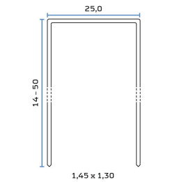 Bea 140/25 140 SERİSİ ZIMBA TELİ 25 mm