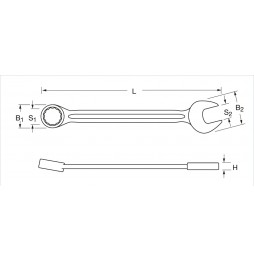 Proxxon Endüstriyel 23912 KOMBİNE ANAHTAR 12 mm