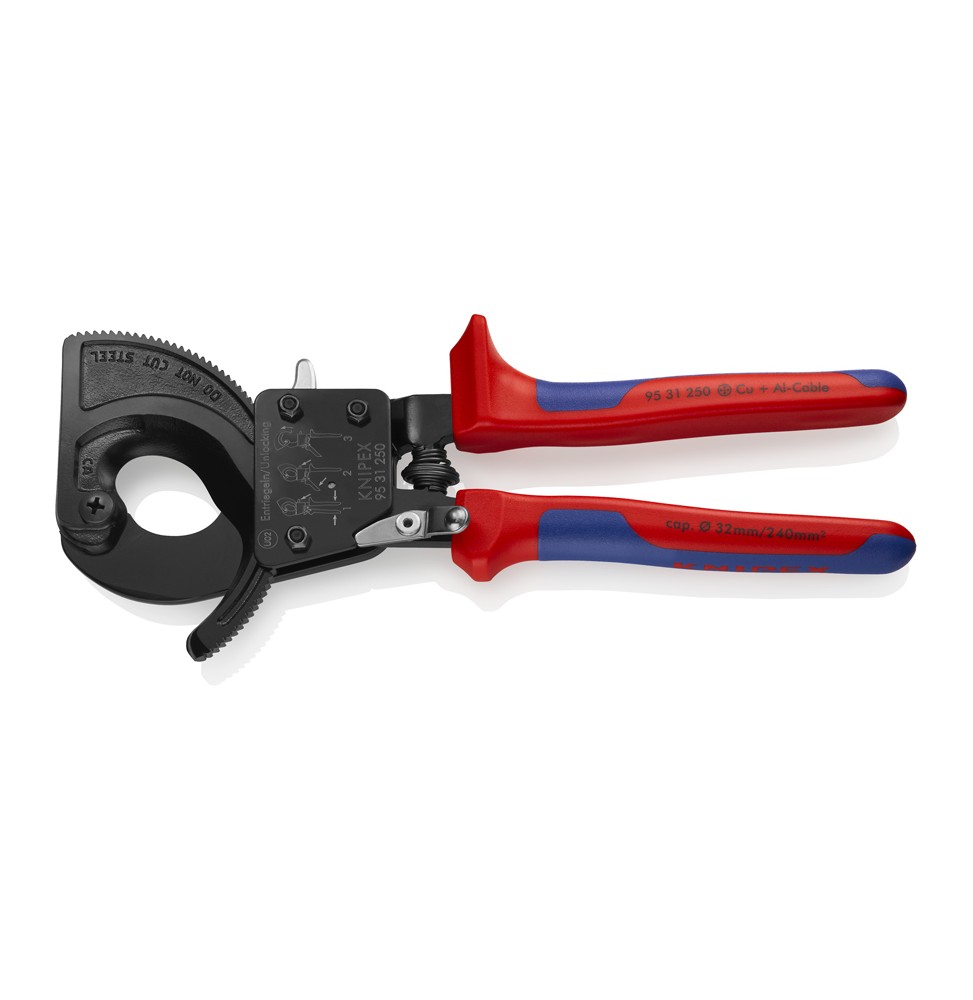 Knipex 9531250 CIRCIR MEKANİZMALI KABLO MAKASI 250 mm