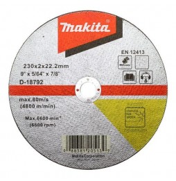 Makita D-18792 iNOX KESME TAŞI  -  DÜZ 230x2 mm