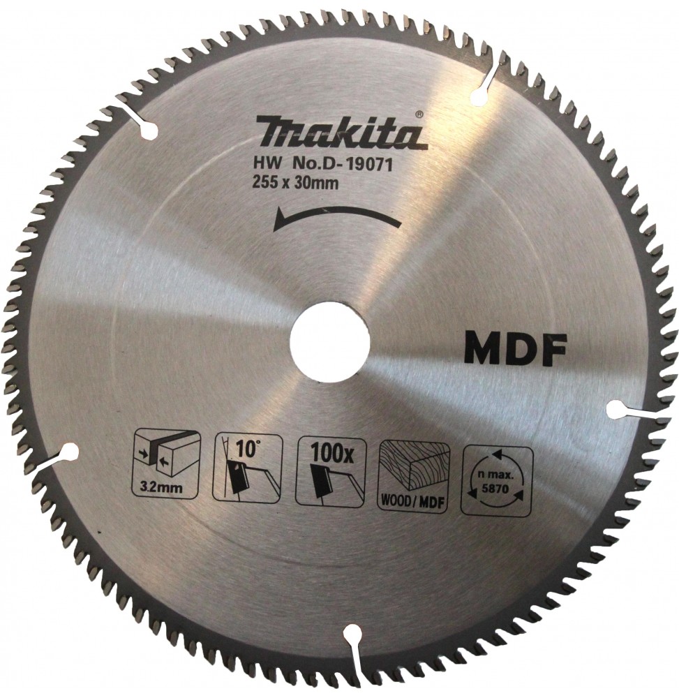 Makita D-19071 AHŞAP DAİRE TESTERE 255x100 DİŞ