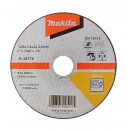 Makita D-18770 iNOX KESME TAŞI  -  DÜZ 125x1.2 mm