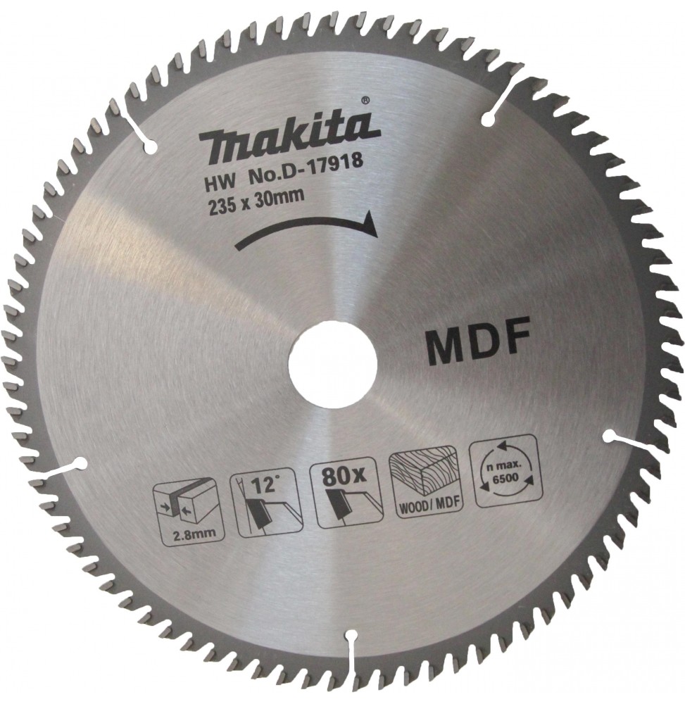 Makita D-17918 AHŞAP DAİRE TESTERE 235x80 DİŞ