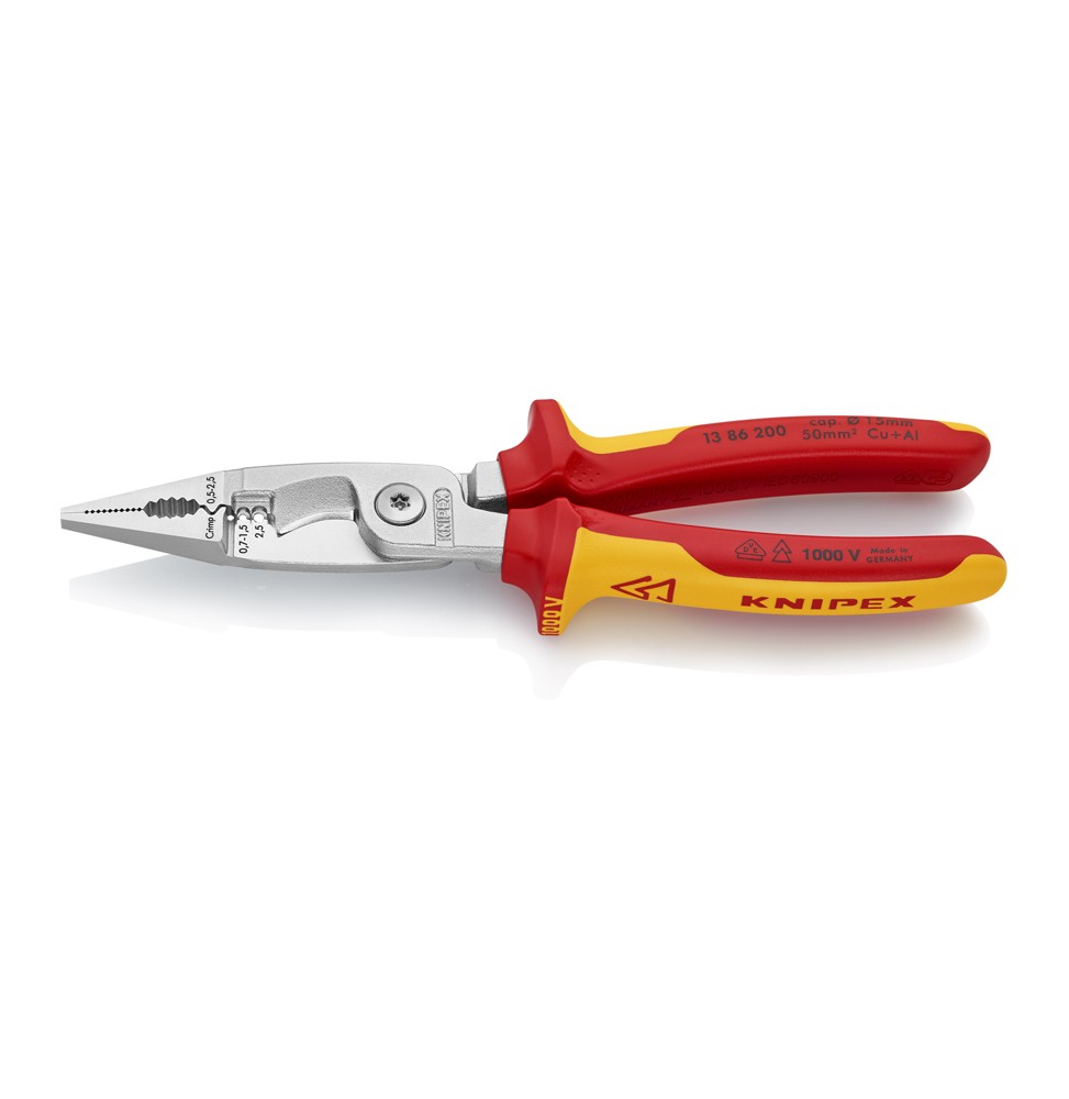 Knipex 1386200 VDE ÇOK FONKSİYONLU ELEKTRİKÇİ PENSESİ 200 mm