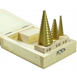 Knisaw KS51699 TİTANYUM KAPLAMA 3 LÜ KADEMELİ SAC DELME SETİ