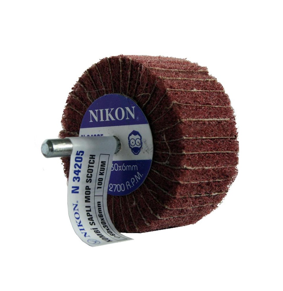 Nikon N34205 SAPLI KOMBİ MOP NON WOVEN ZIMPARA 100 KUM