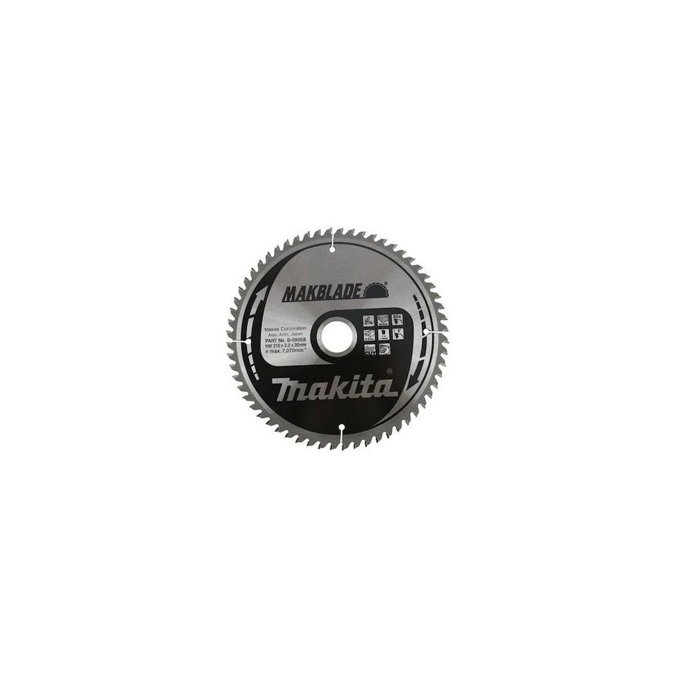 Makita B-09058 AHŞAP DAİRE TESTERE 216x60 DİŞ
