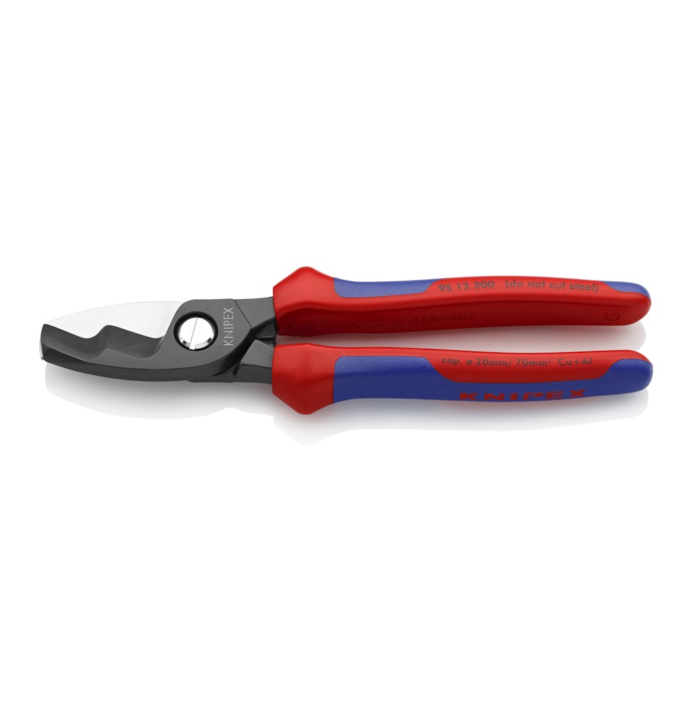 Knipex 9512200 ÇİFT BIÇAKLI KABLO MAKASI 200 mm