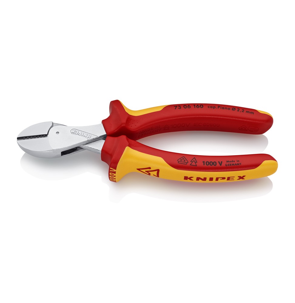Knipex 7306160 X -  CUT YÜKSEK PERFORMANSLI HAFİF YAN KESKİ 160 mm