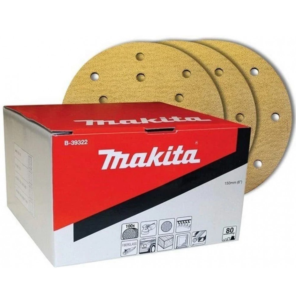 Makita B-39322 DİSK ZIMPARA-80 KUM 150 mm