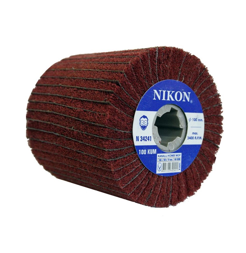 Nikon N34241 KANALLI KOMBİ MOP NON WOVEN ZIMPARA 100 KUM