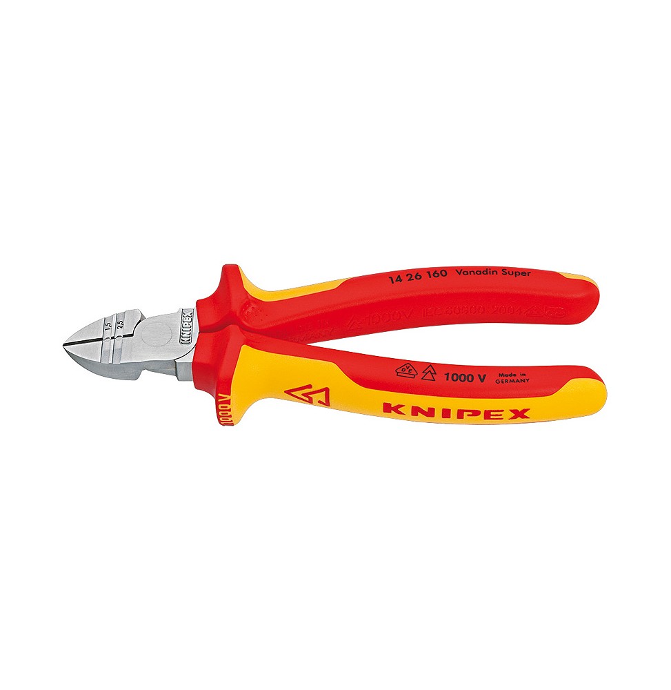 Knipex 1426160 VDE KABLO SIYIRICI YAN KESKİ 160 mm