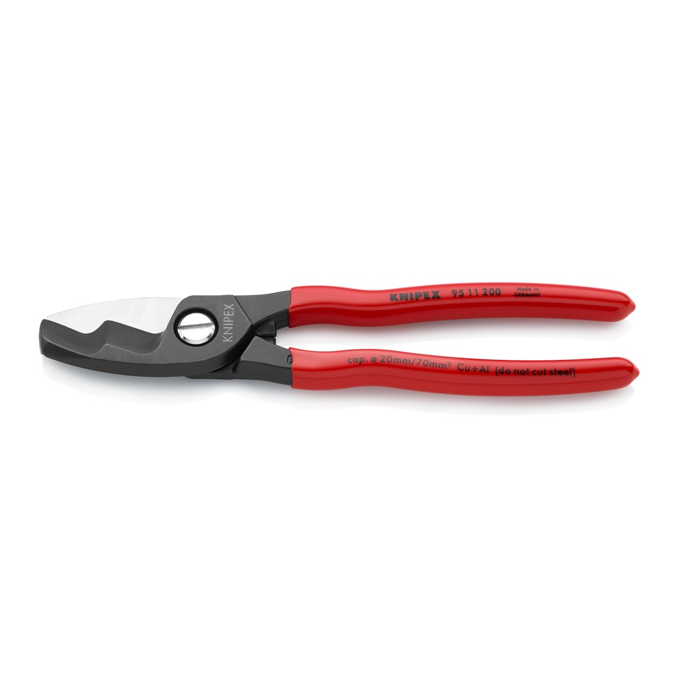 Knipex 9511200 ÇİFT BIÇAKLI KABLO MAKASI 200 mm