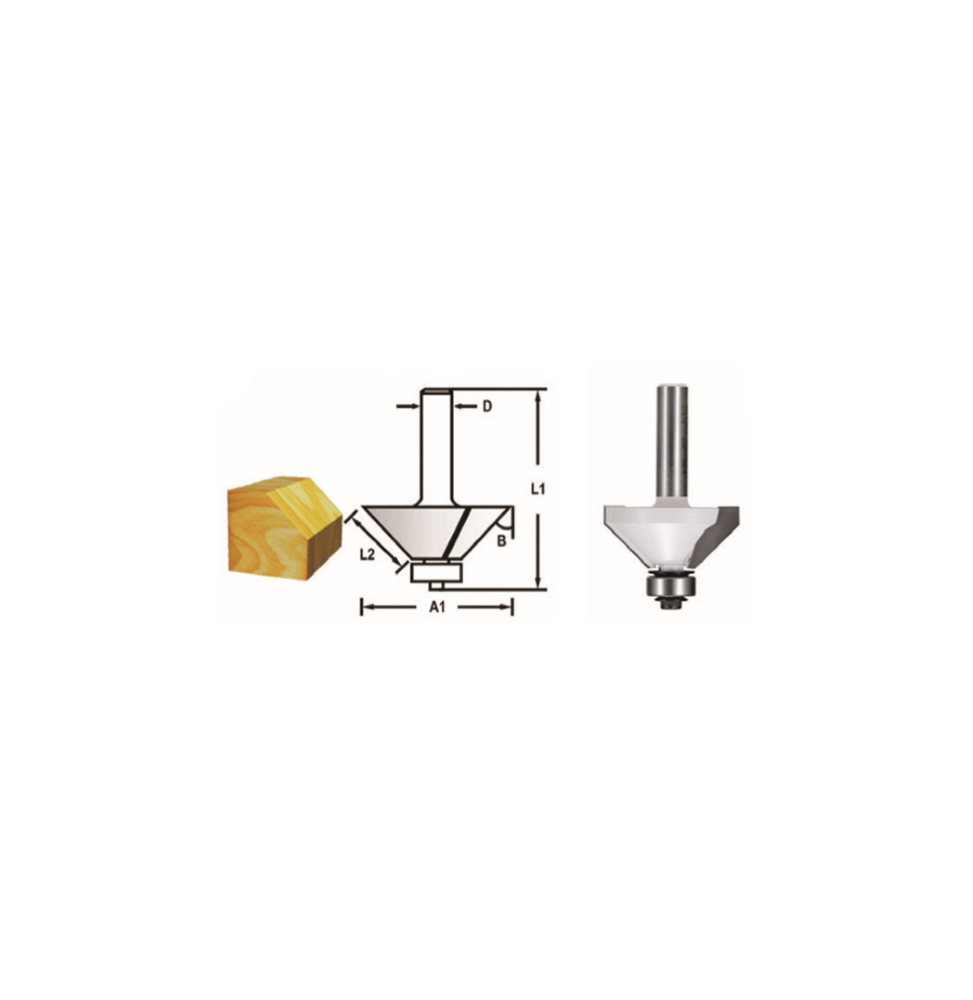 Makita D-48717 FREZE BIÇAĞI 12x44.5 mm