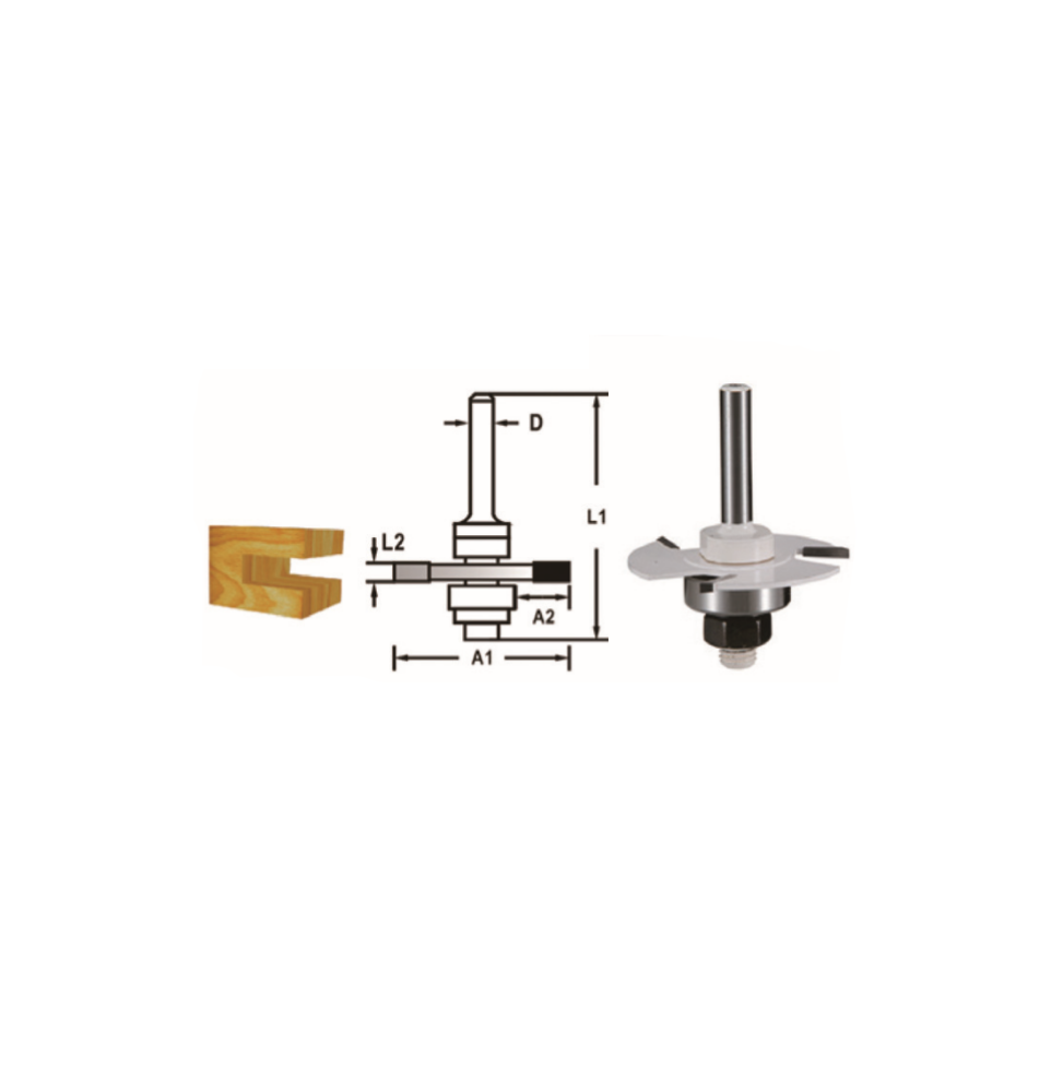 Makita D-48979 FREZE BIÇAĞI 8x47.6 mm