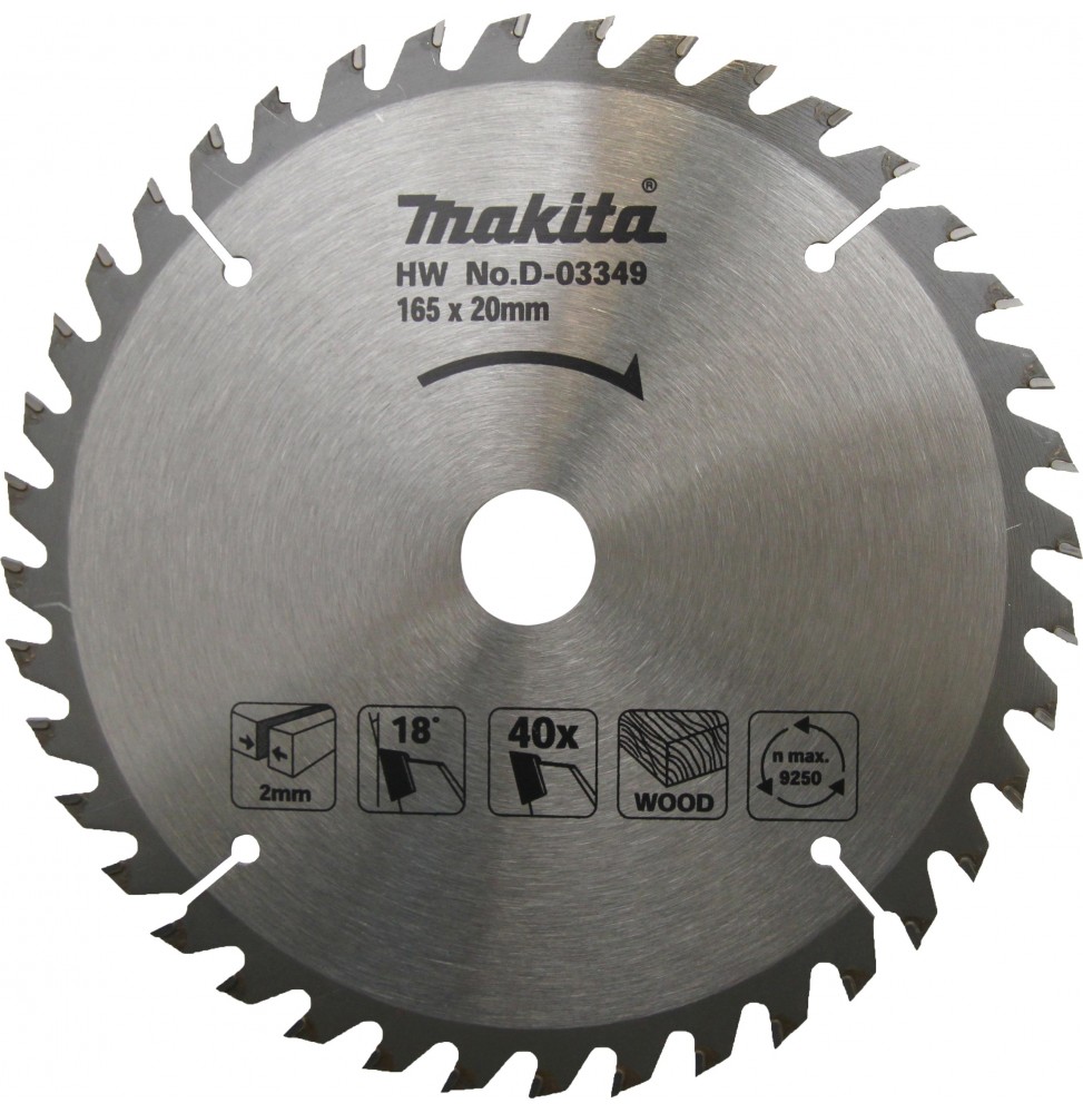 Makita D-03349 AHŞAP DAİRE TESTERE 165x40 DİŞ
