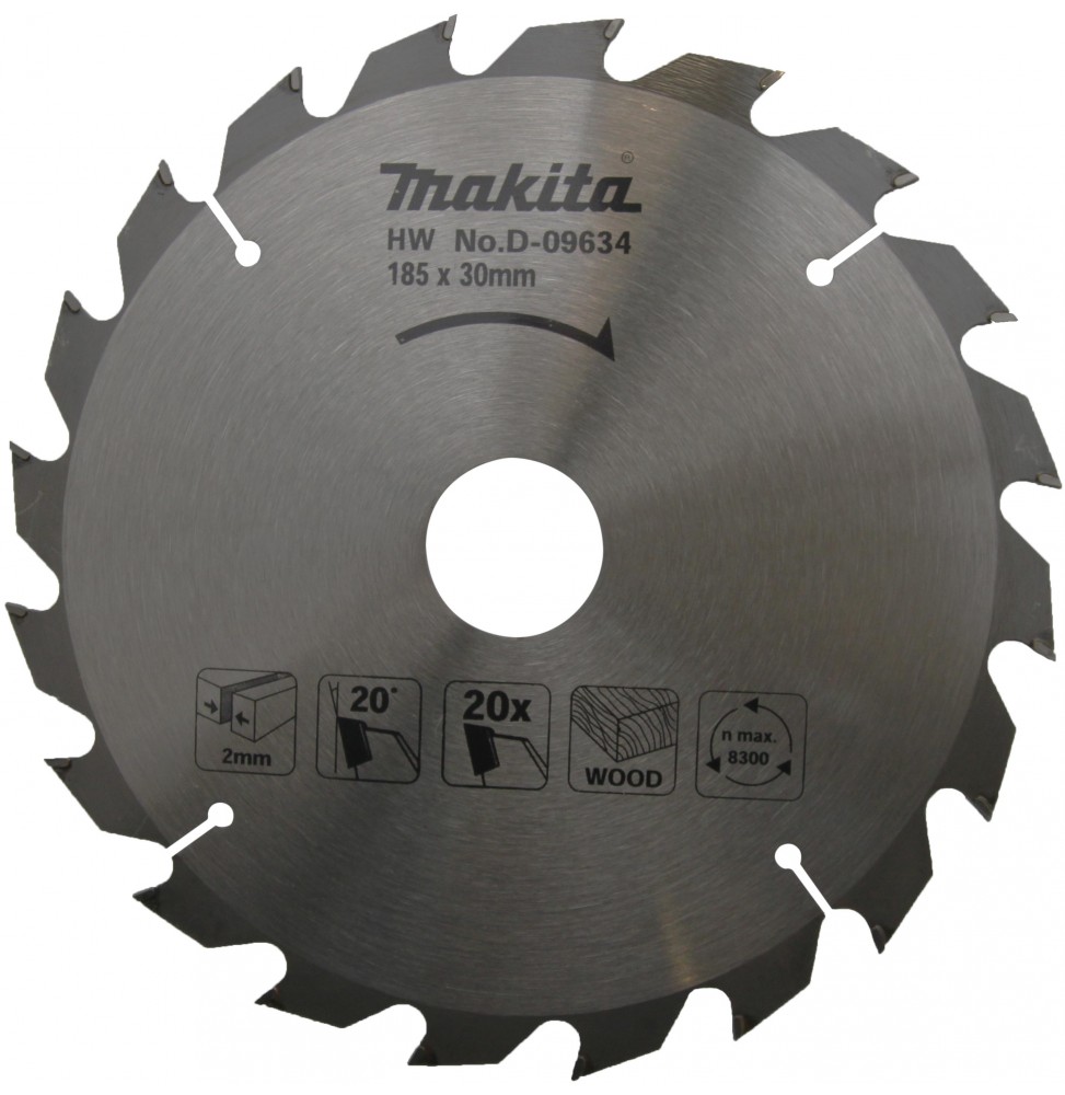 Makita D-09634 AHŞAP DAİRE TESTERE 185x20 DİŞ