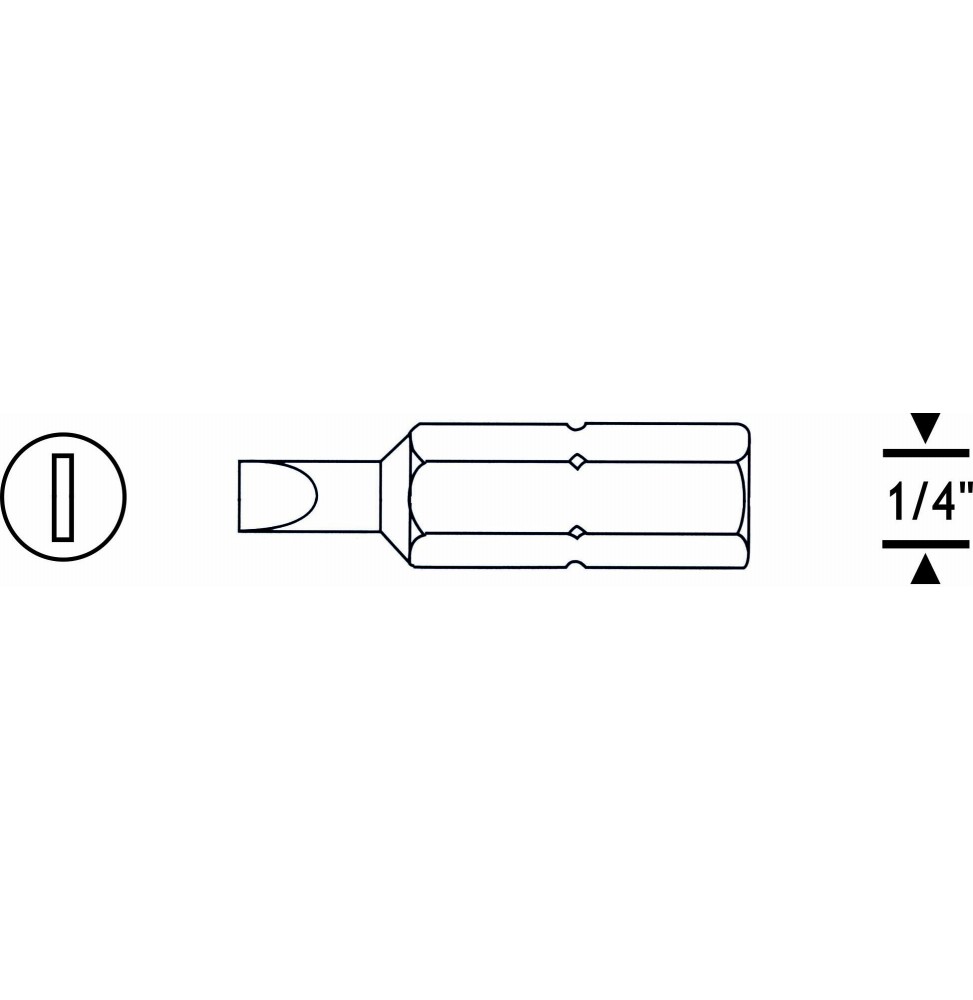 Proscr SCR03109 DÜZ BİTS UÇ SL5.5 25mm