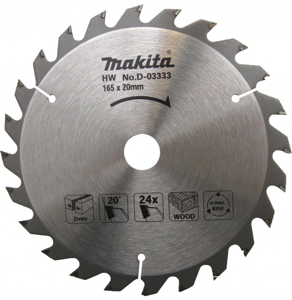 Makita D-03333 AHŞAP DAİRE TESTERE 165x24 DİŞ