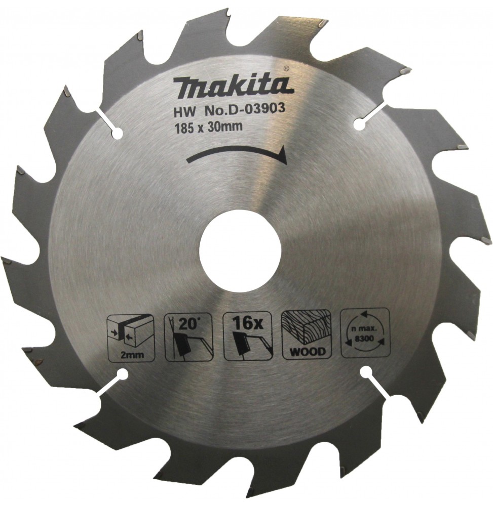 Makita D-03903 AHŞAP DAİRE TESTERE 185x16 DİŞ