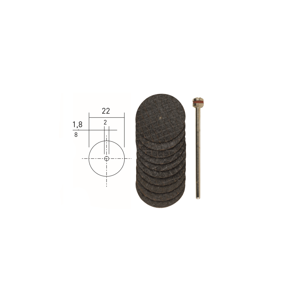 Proxxon 28808 KESME DİSKİ 10 LU 22 mm