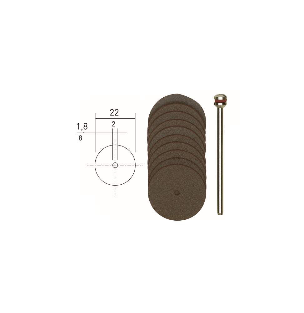 Proxxon 28810 KESME DİSKİ 10 LU 22 mm