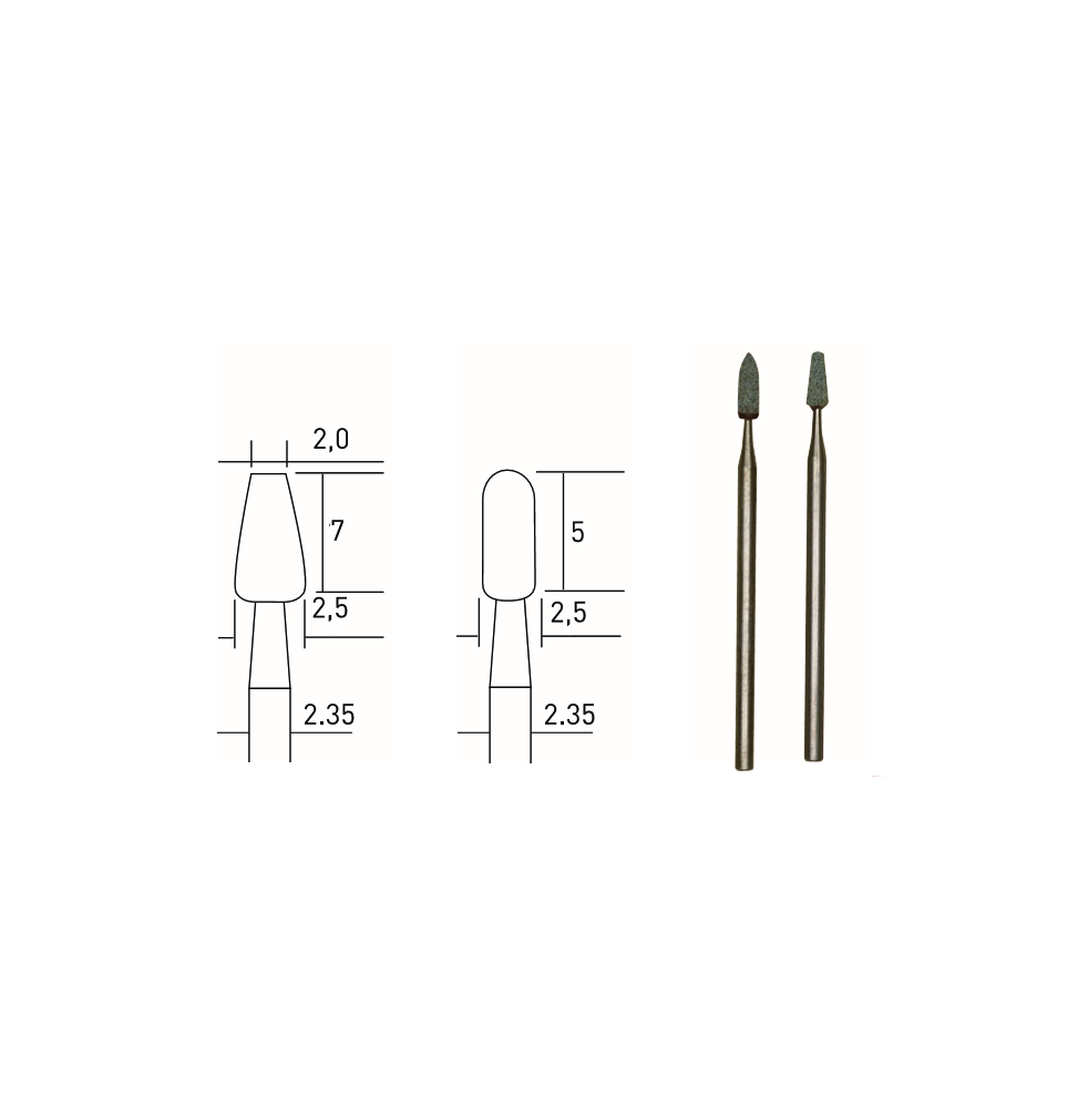 Proxxon 28270 TAŞLAMA UCU 2 Lİ