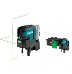 Makita SK106GDZ 4 NOKTA YEŞİL ÇAPRAZ ÇİZGİ LAZERİ (AKÜLÜ)