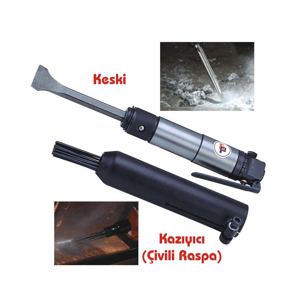 Gison GP851E HAVALI KESKİ + KAZIYICI (ÇİVİLİ RASPA)