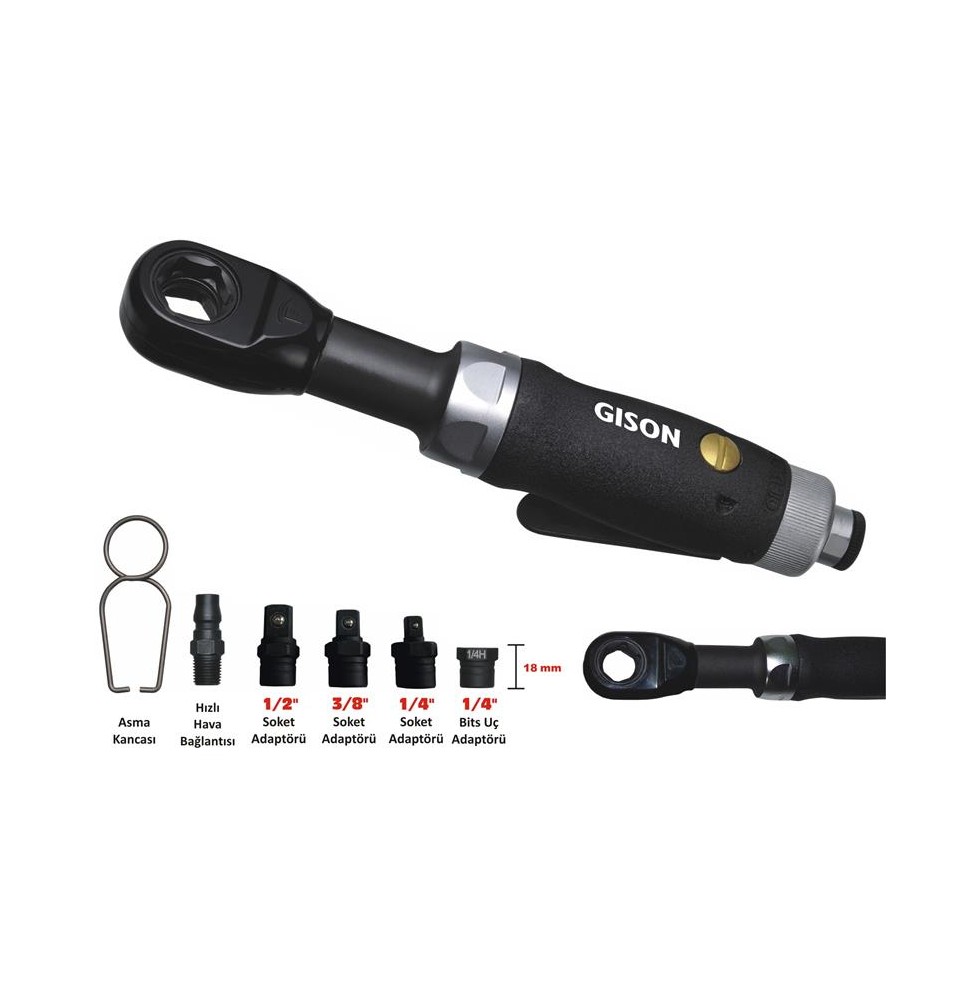 Gison GP854J ADAPTÖRLÜ HAVALI CIRCIR KOLU