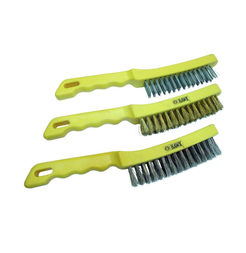 Hawk HA10196 PLASTİK SAPLI EL TİPİ FIRÇA (GALVANİZ TELLİ)