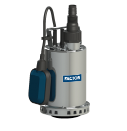 Factor FACCS550INOX-N 550W Paslanmaz Gövdeli Temiz Su Drenaj Pompası