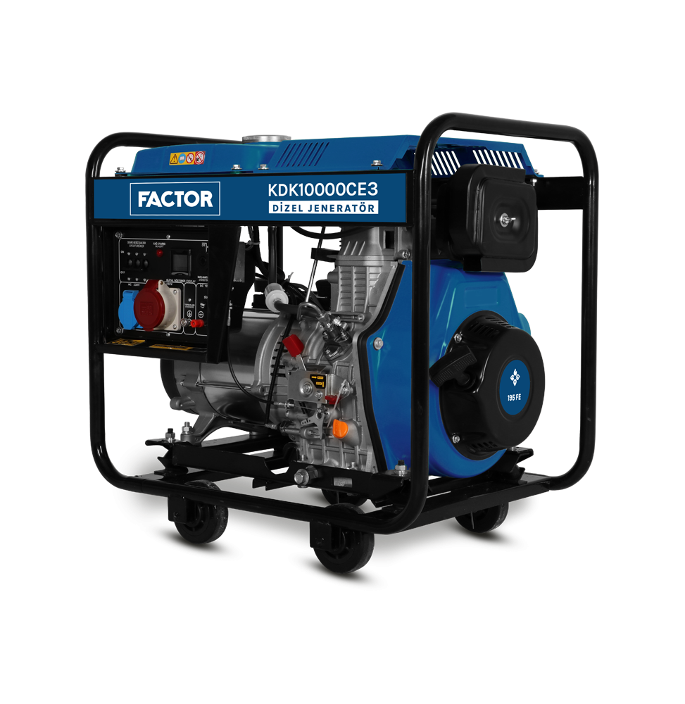 Factor KDK10000CE3 9.4 KVA DİZEL JENERATÖR TRİFAZE