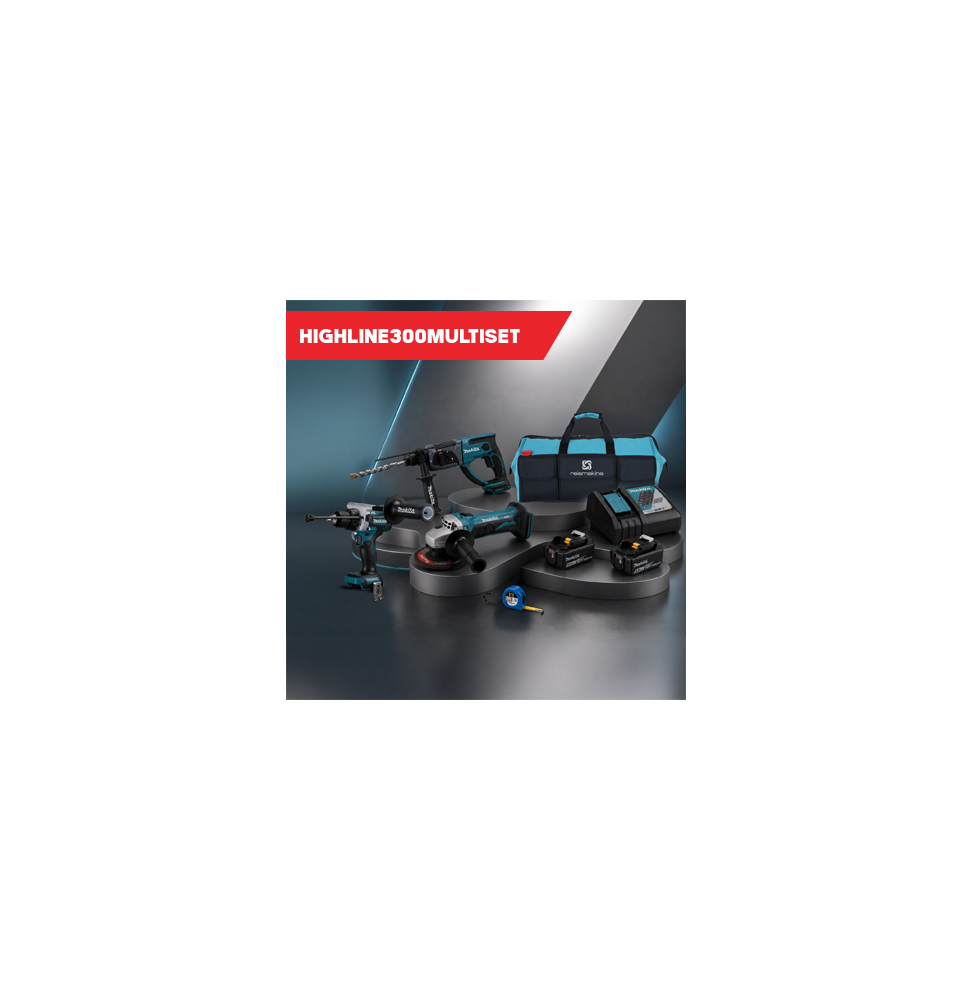 Makita HIGHLINE300-MULTISET REIS HIGHLINE300-MULTISET 8 PARÇA