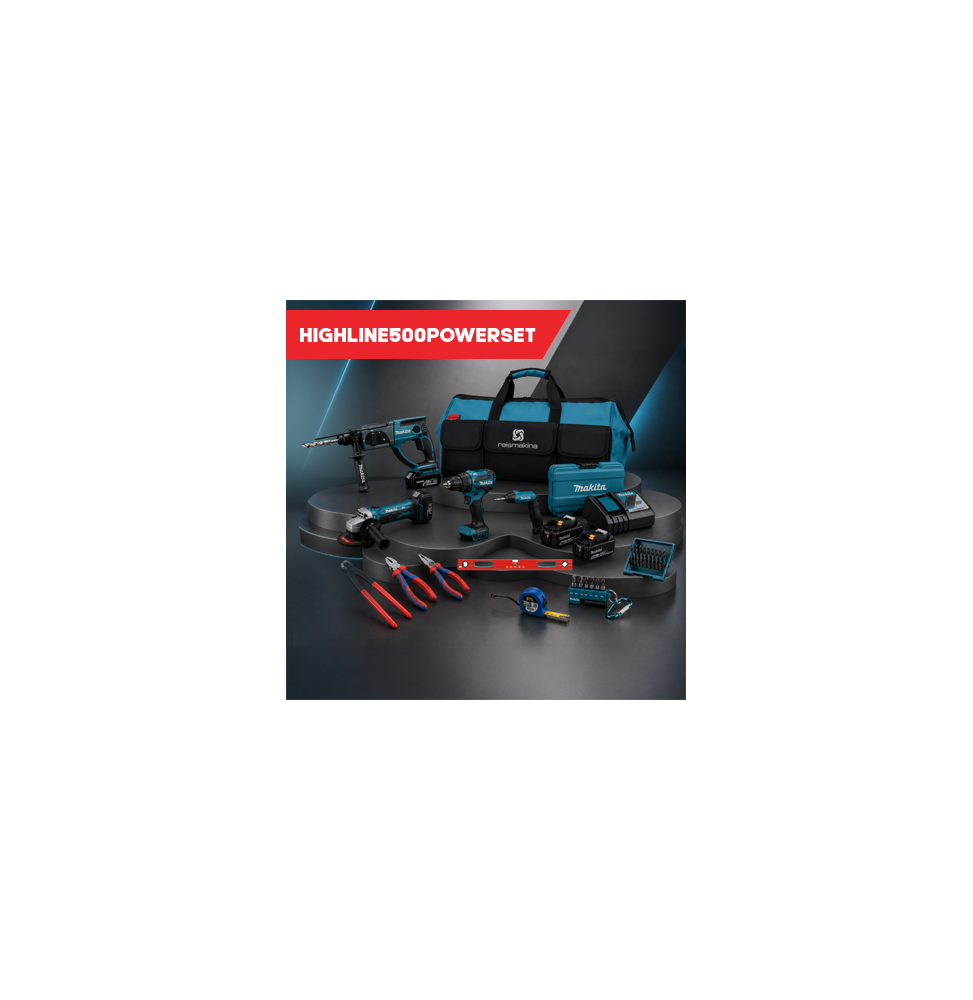 Makita HIGHLINE500-POWERSET REIS HIGHLINE500-POWERSET 15 PARÇA