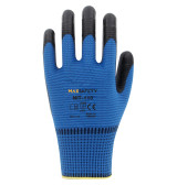 NİTRİL KAPLI ELDİVEN (MAVİ - SİYAH) NO: 8 - 9 - 10 Max Safety NIT-110-10
