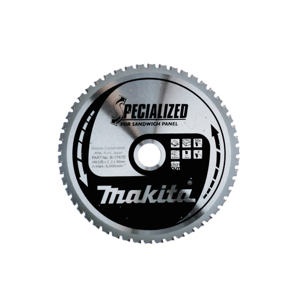 FİBERCEMENT KESİM DAİRE TESTERE 235x50 DİŞ Makita B-17675