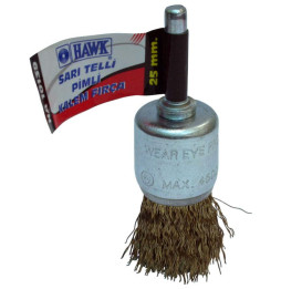 SARI TELLİ PİMLİ KALEM FIRÇA 30 mm Hawk HA10137