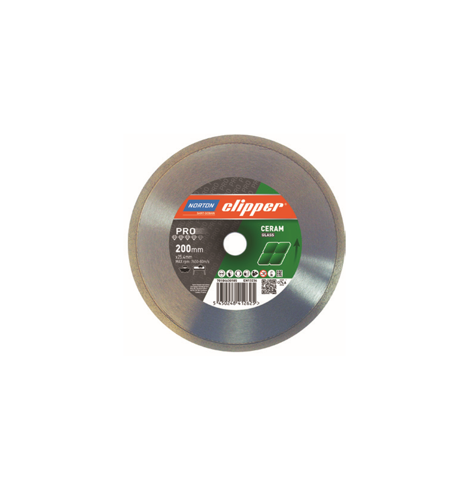 NORTON CLIPPER 30184 PRO CERAM GLASS 180mm TESTERE Clipper 30184