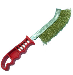 PLASTİK SAPLI EL TİPİ FIRÇA (SARI TELLİ) Hawk HA10151