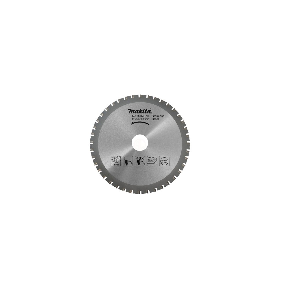 Makita B-07870 METAL KESME DAİRE TESTERE 185x40 DİŞ