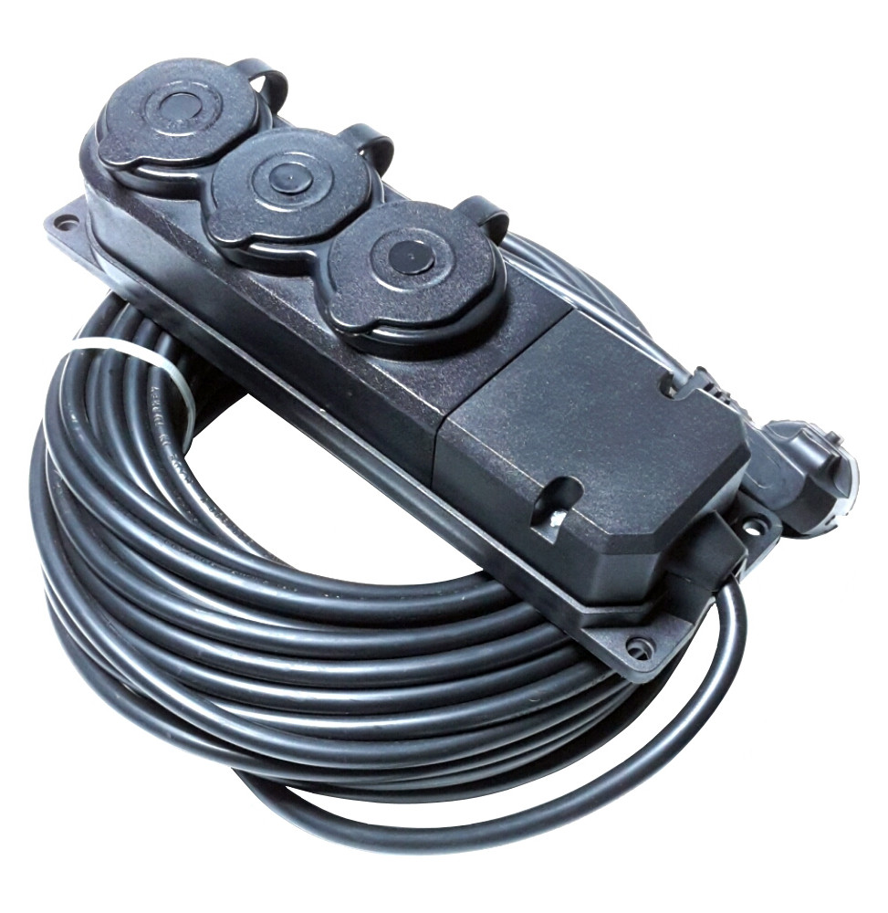 3 LÜ GRUP PRİZLİ UZATMA KABLOSU 20 mt Topart TA01557