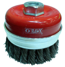 GRİ BURMA TELLİ M14 VİDALI ÇANAK FIRÇA 100 mm Hawk HA10123