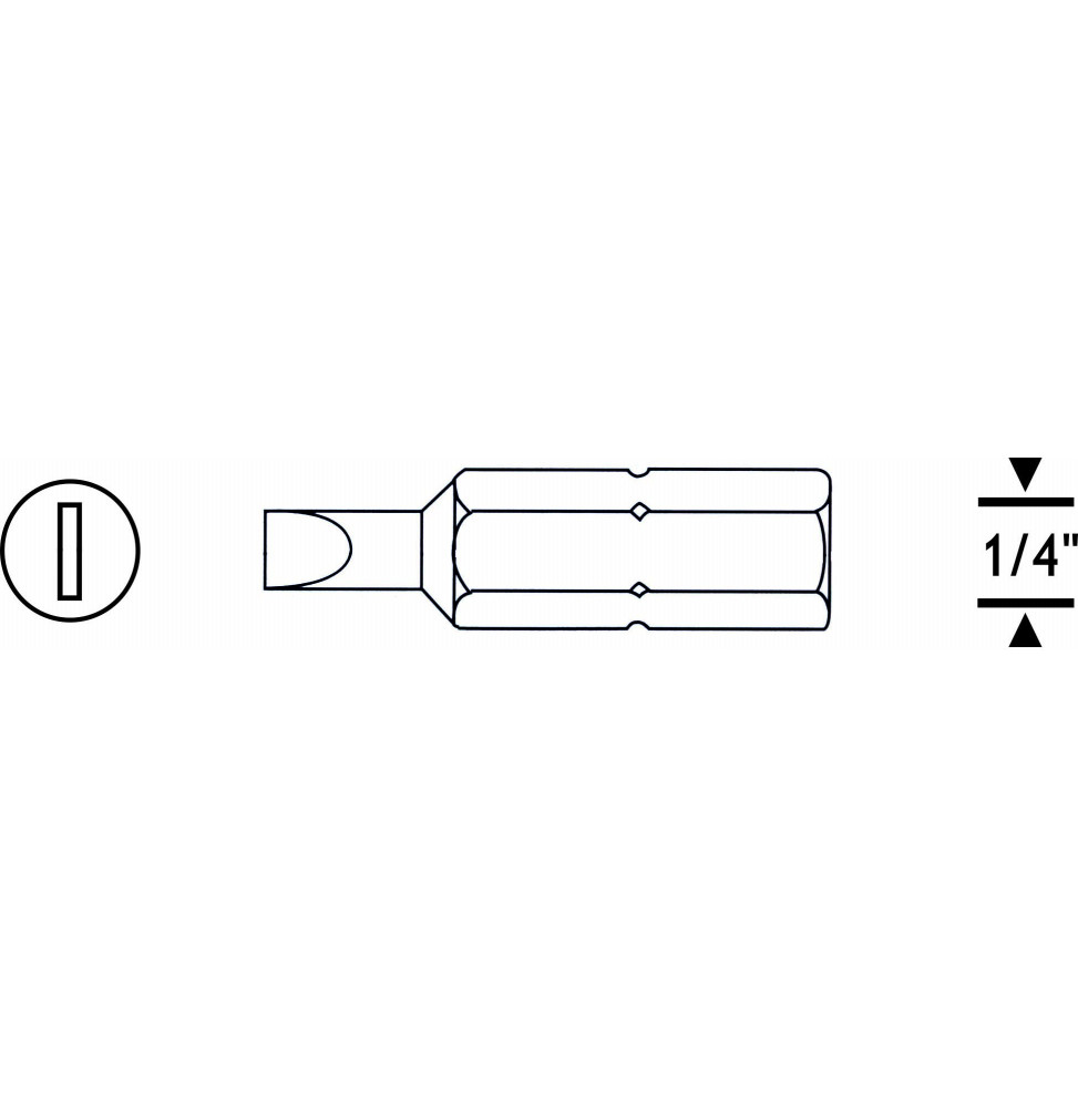 DÜZ BİTS UÇ SL6 25mm Proscr SCR03111