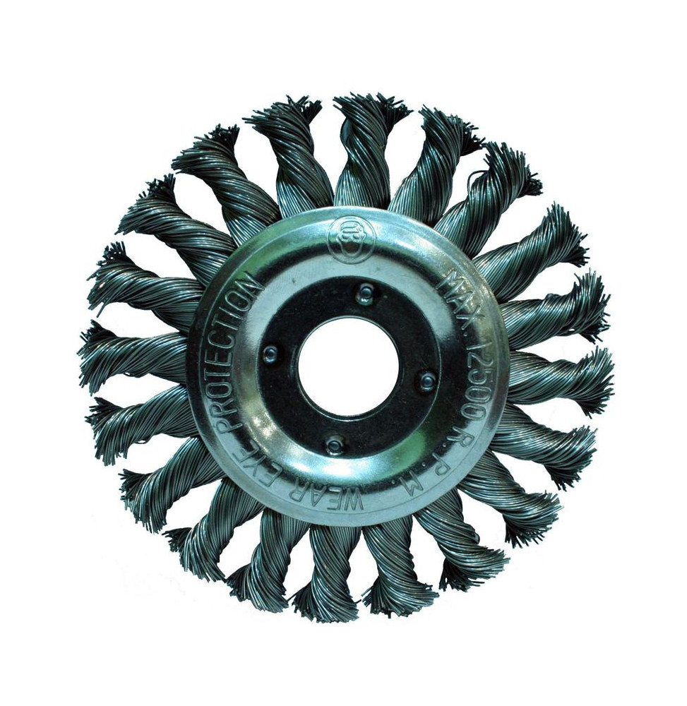 GRİ BURMA TELLİ DAİRE FIRÇA 125 mm Hawk HA10187