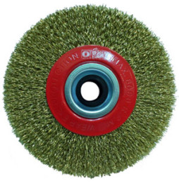 SARI TELLİ DAİRE FIRÇA 100x20 mm Hawk HA10101