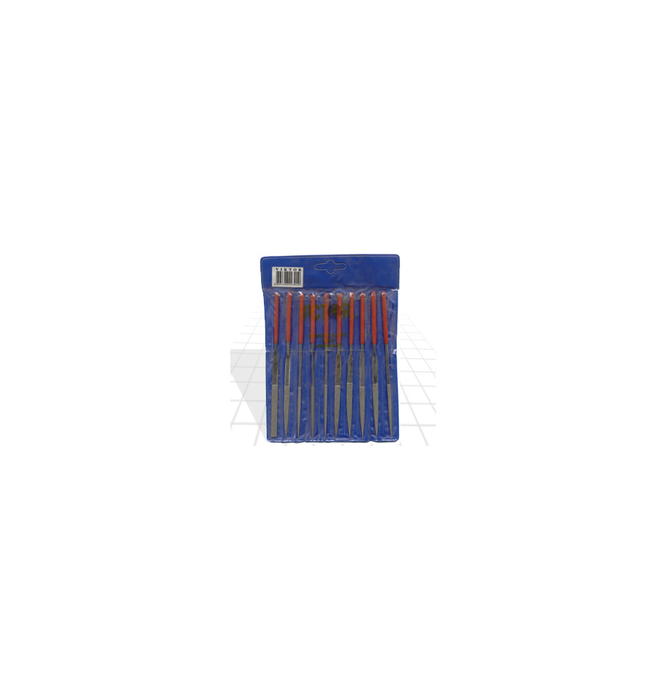10 LU ELMAS SAATÇİ EĞE SETİ 160x50x4 mm Blu-Mol VI29313