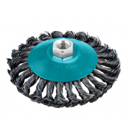 Eurostar DE271100 DAİRE FIRÇA M14 VİDALI BURMA TELLİ GRİ 100mm