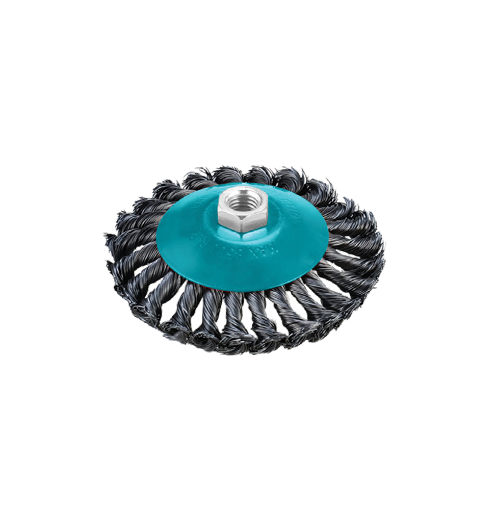Eurostar DE271115 DAİRE FIRÇA M14 VİDALI BURMA TELLİ GRİ 115mm
